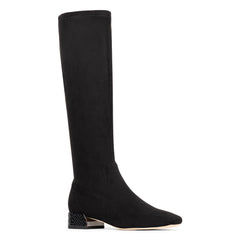 DOLORES KNEE-HIGH Black Suede - Donald Pliner Boots