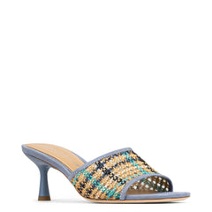 RIKKI Navy Multi Raffia - Donald Pliner Casual