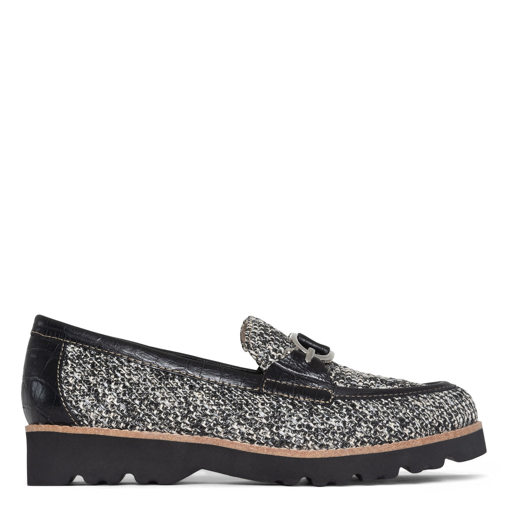 CLIO Black White Raffia - Donald Pliner Casual