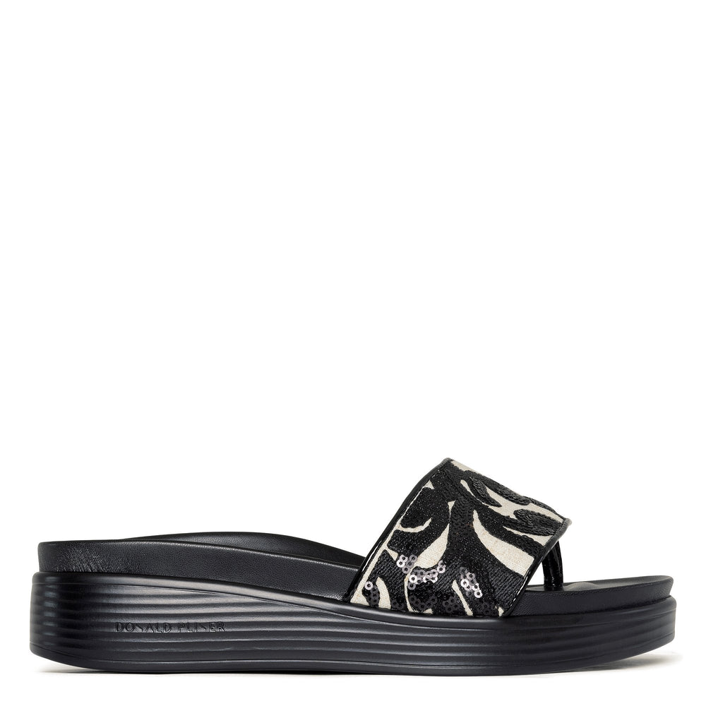 FIFI Natural Black Brocade - Donald Pliner Casual