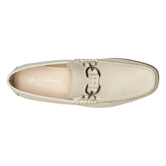 DACIO Off White Pebbled Leather - Donald Pliner Casual