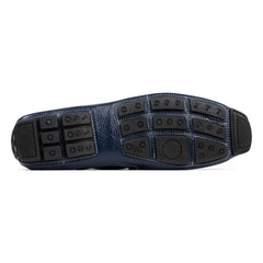DACIO DRIVER Navy Leather - Donald Pliner Casual