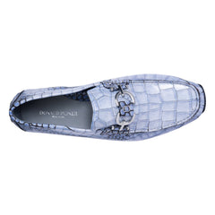 DACIO DRIVER Ocean Blue Croco - Donald Pliner Casual