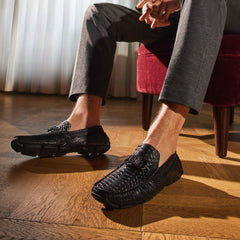 DACIO DRIVER Black Snake - Donald Pliner Casual