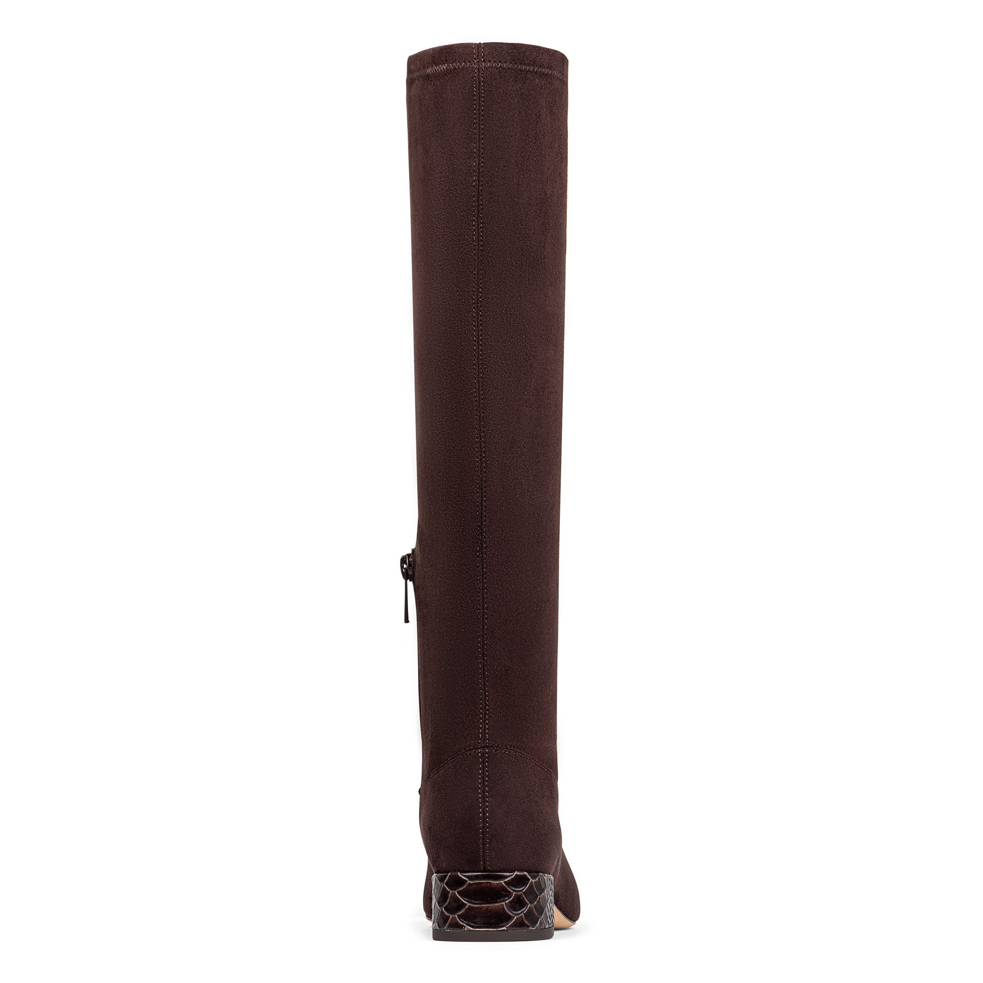 DOLORES KNEE-HIGH Dark Brown Suede - Donald Pliner Boots