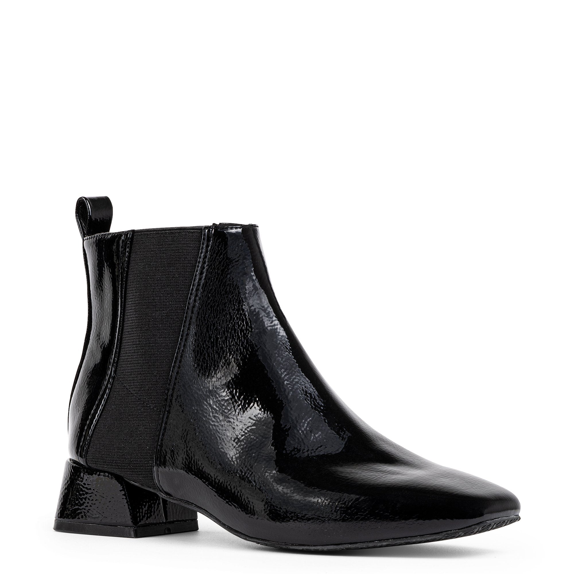 TRAVIS Black Patent - Donald Pliner Boots