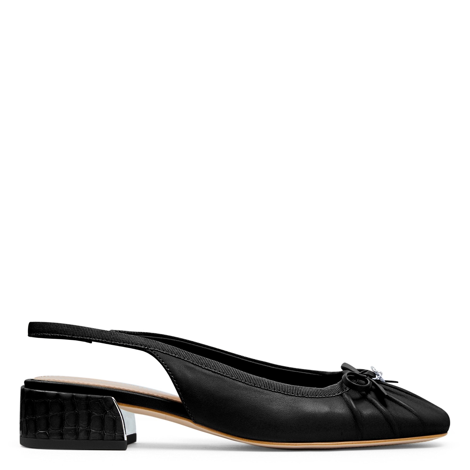 DARAH Black Leather - Donald Pliner Casual