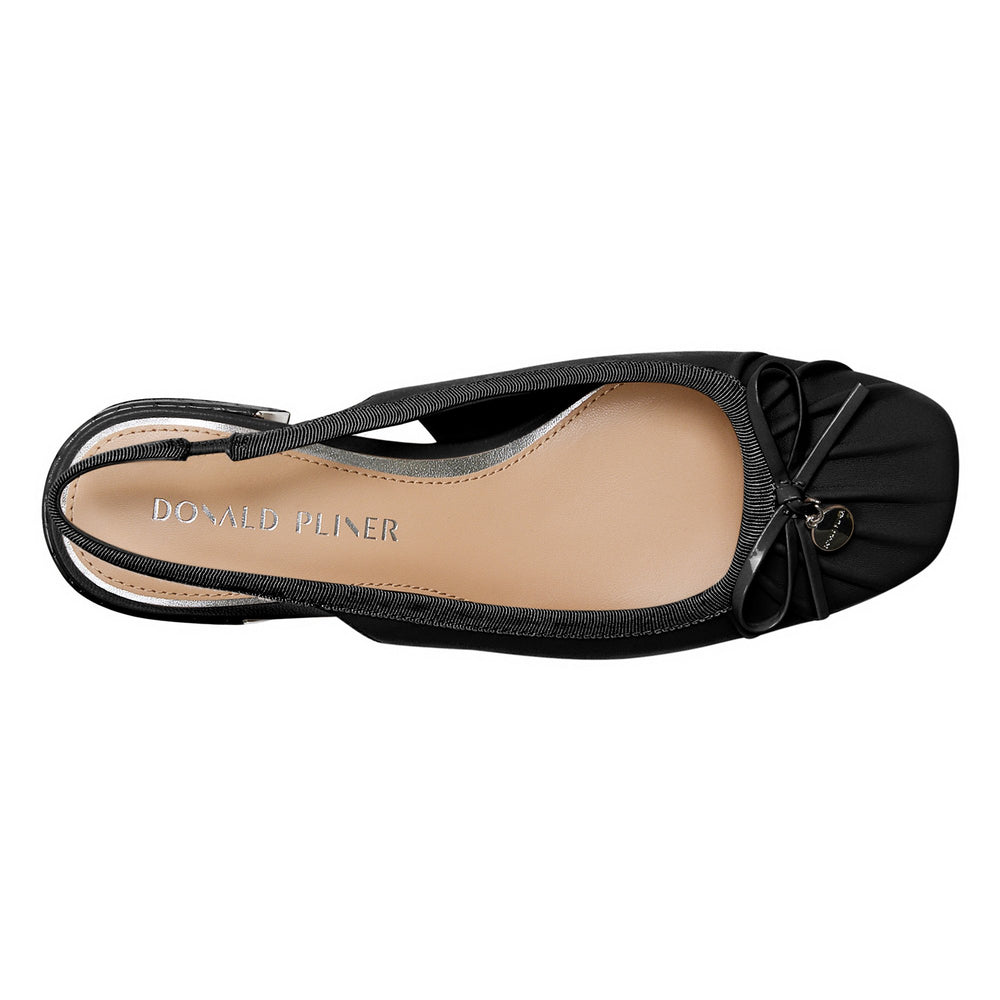 DARAH Black Leather - Donald Pliner Casual