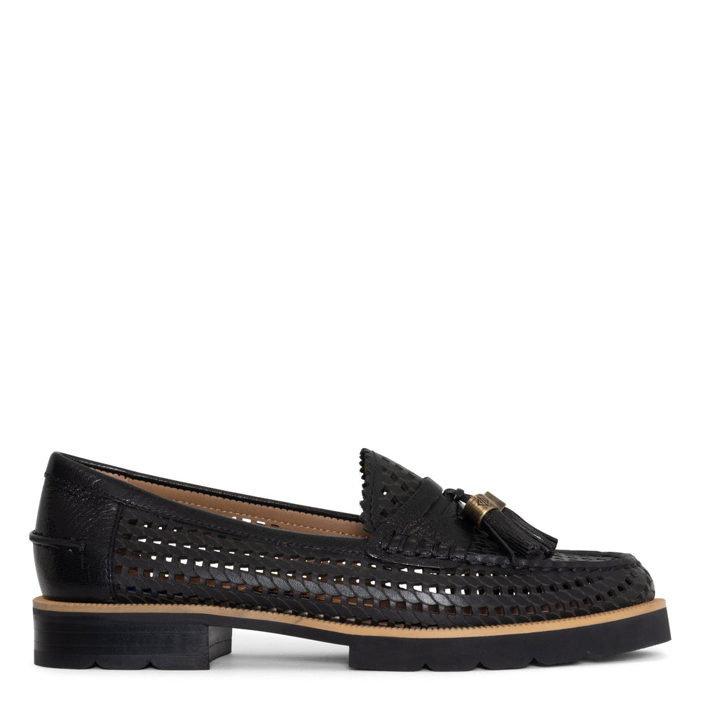 LENNY Black Textured - Donald Pliner Casual