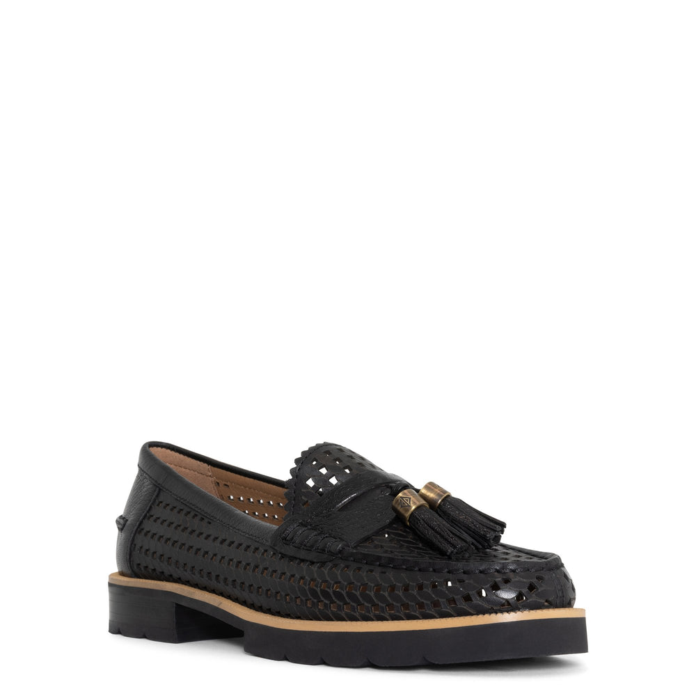 LENNY Black Textured - Donald Pliner Casual
