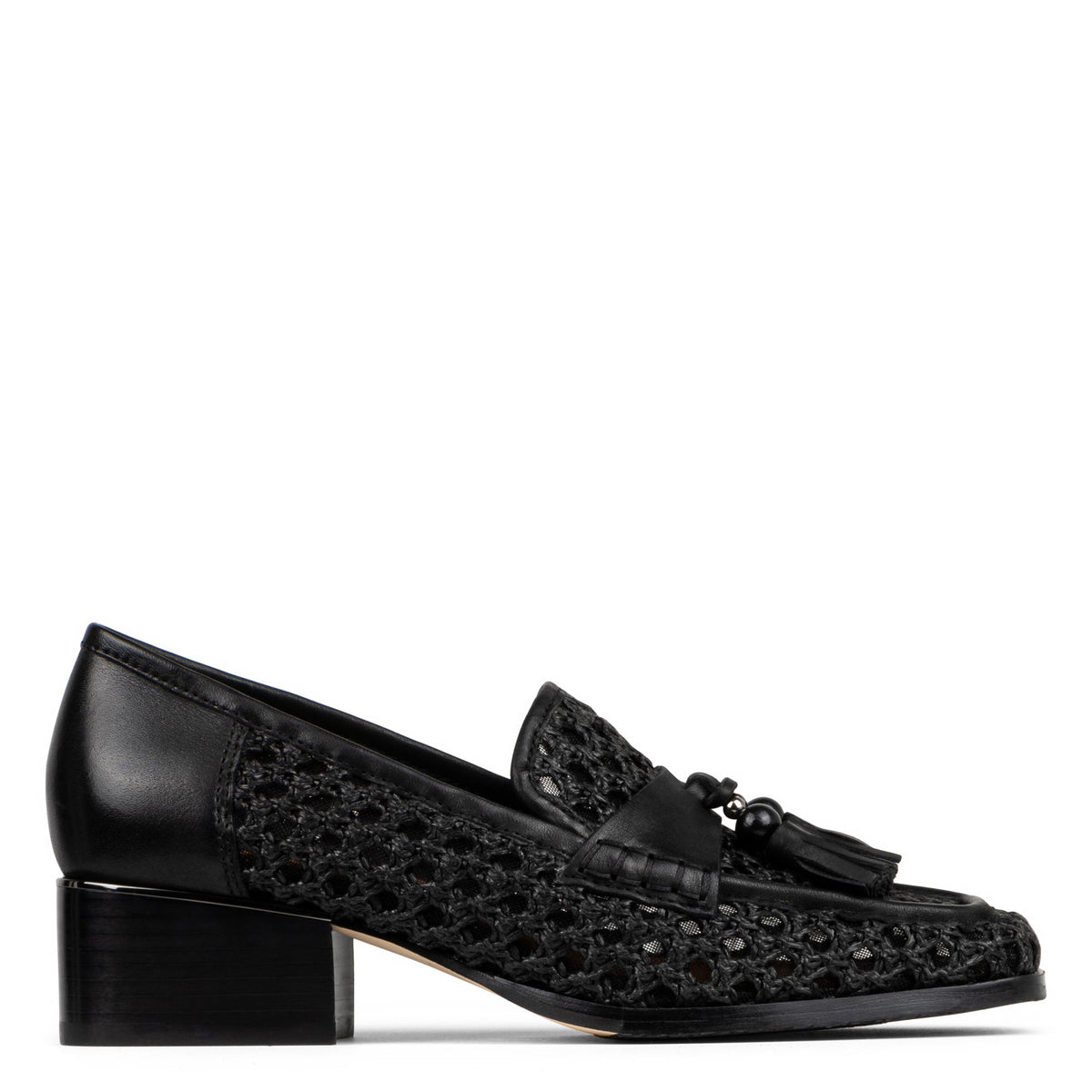 ARROYO Black Raffia - Donald Pliner Casual