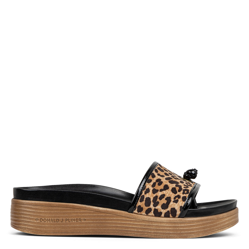 FARRAH Natural Black Leopard - Donald Pliner Casual