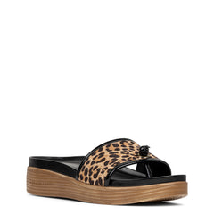 FARRAH Natural Black Leopard - Donald Pliner Casual