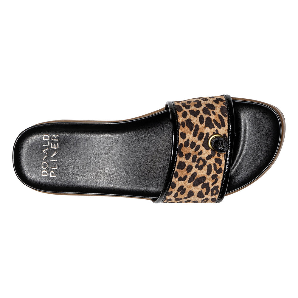 FARRAH Natural Black Leopard - Donald Pliner Casual