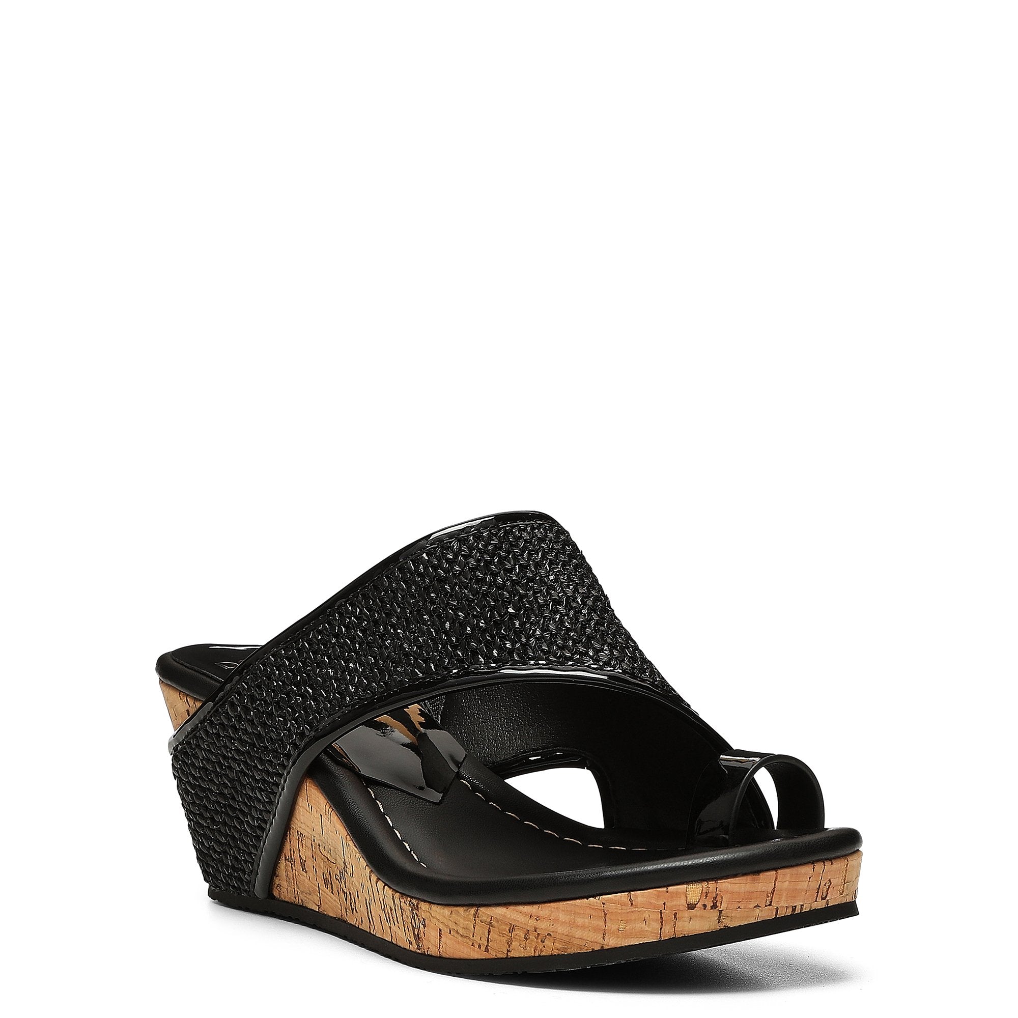 GYER Black Raffia - Donald Pliner Casual