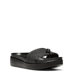 FARRAH Black Raffia - Donald Pliner Casual