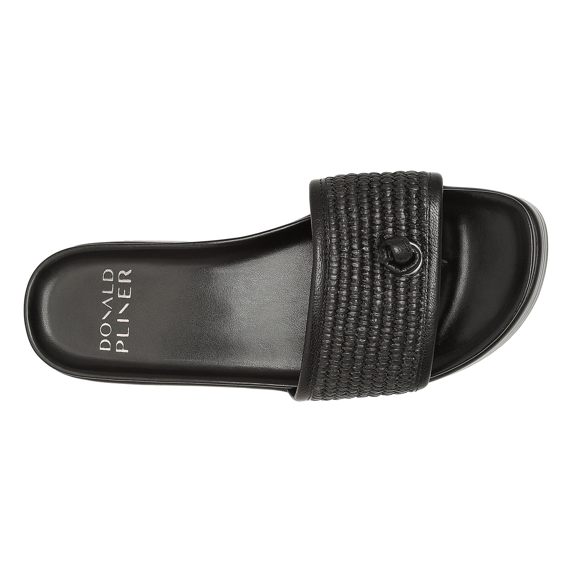 FARRAH Black Raffia - Donald Pliner Casual
