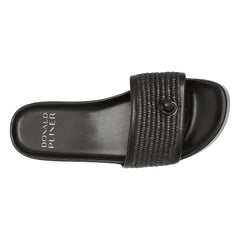 FARRAH Black Raffia - Donald Pliner Casual