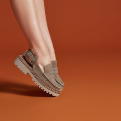 HALIE Taupe Suede - Donald Pliner Casual