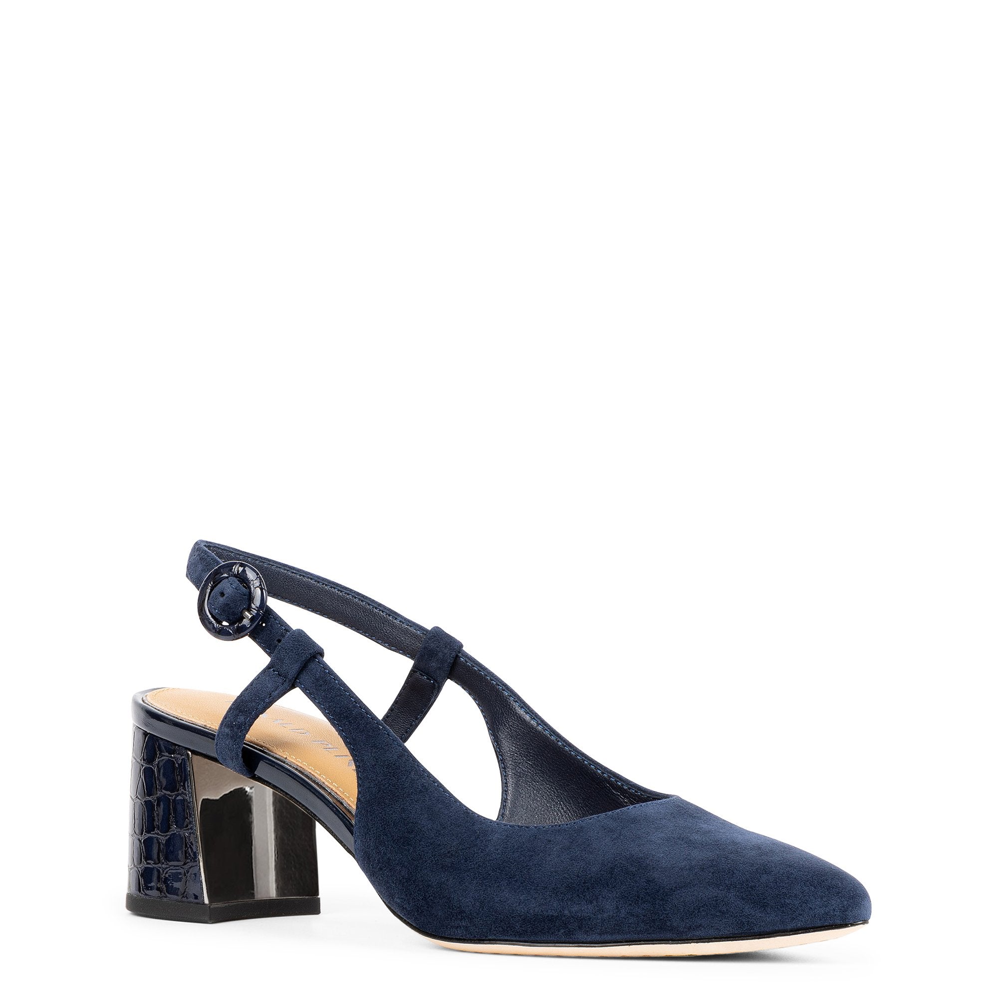 SONG Navy Suede - Donald Pliner Dress