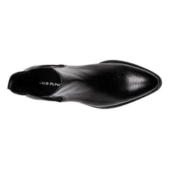 ASHFORD Black Lizard Print Leather - Donald Pliner Boot
