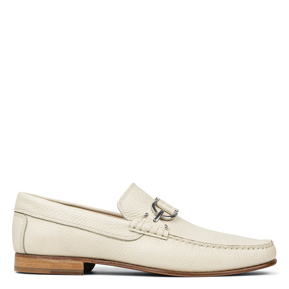 DACIO Off White Pebbled Leather - Donald Pliner Casual