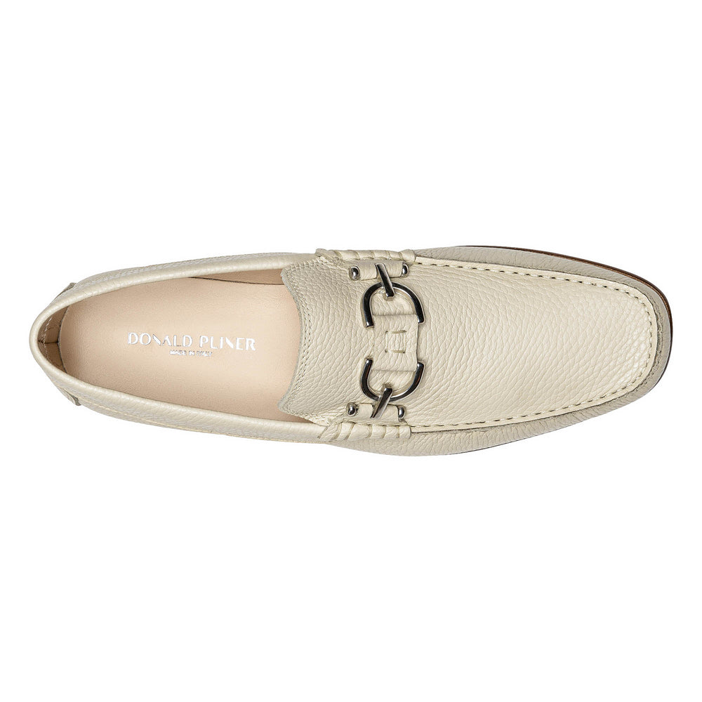 DACIO Off White Pebbled Leather - Donald Pliner Casual