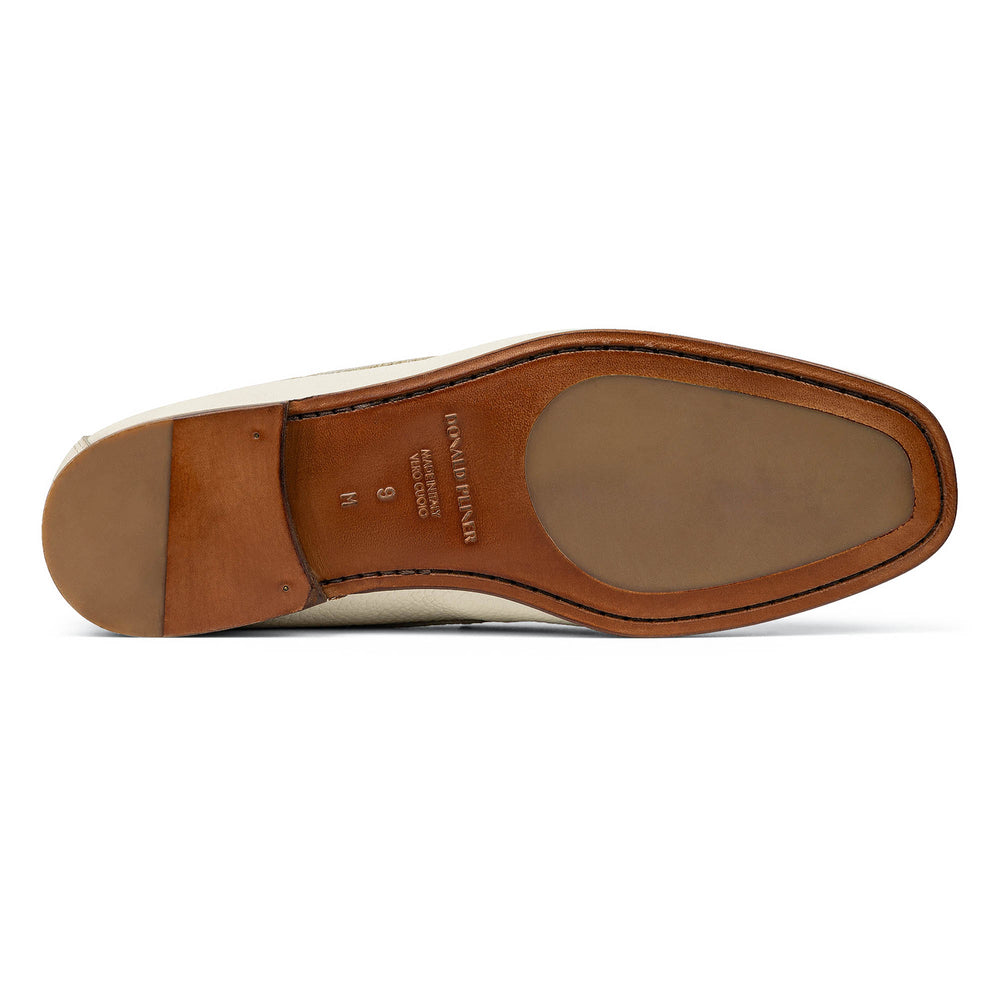 DACIO Off White Pebbled Leather - Donald Pliner Casual