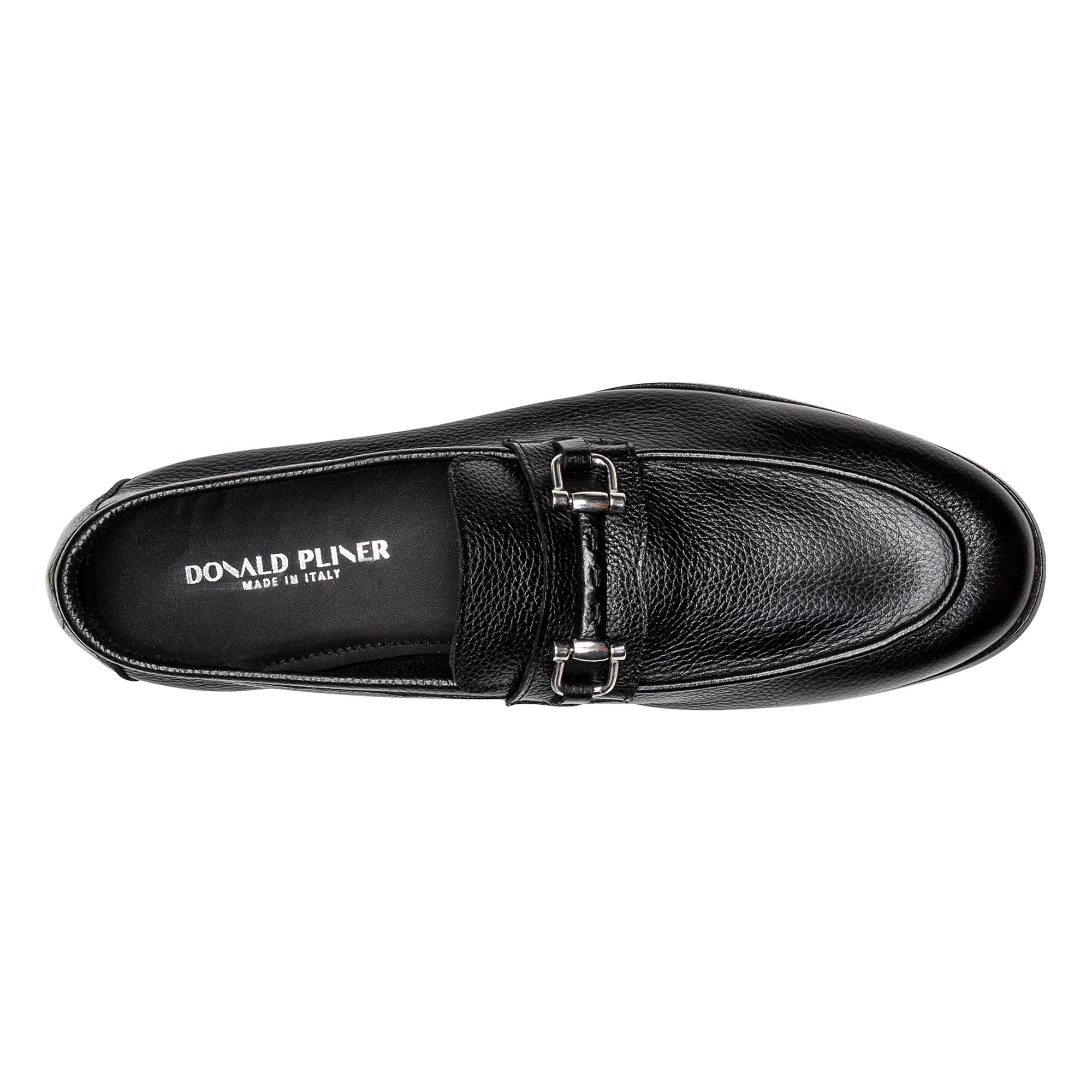 SLADE Black Tumbled Leather - Donald Pliner Casual