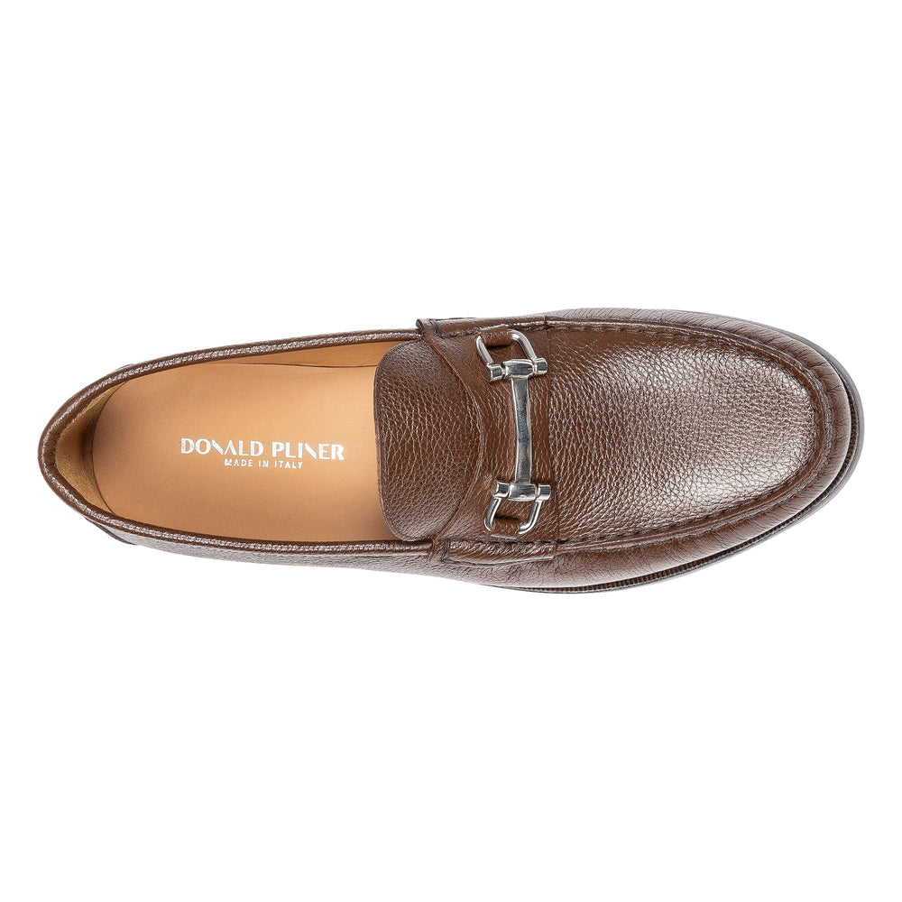 EVANSTON Whiskey Pebbled Calf - Donald Pliner Casual