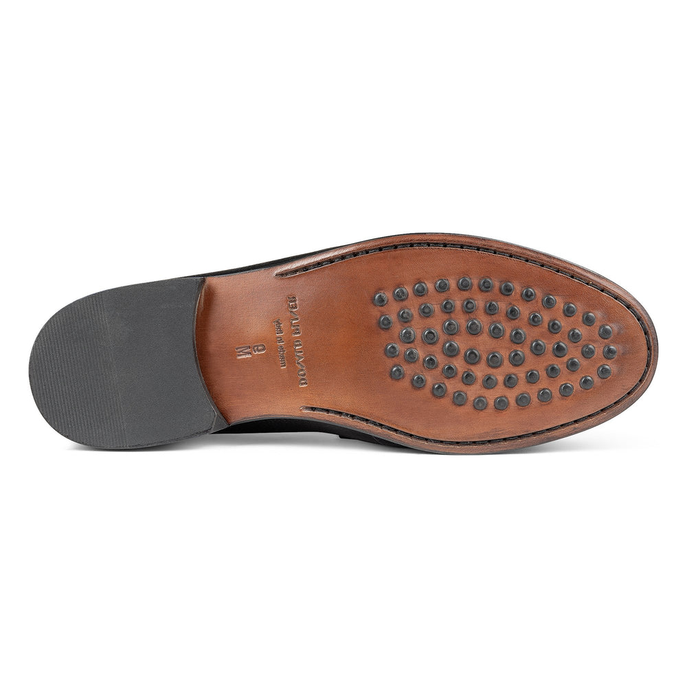EVANSTON Black Pebbled Calf - Donald Pliner Casual