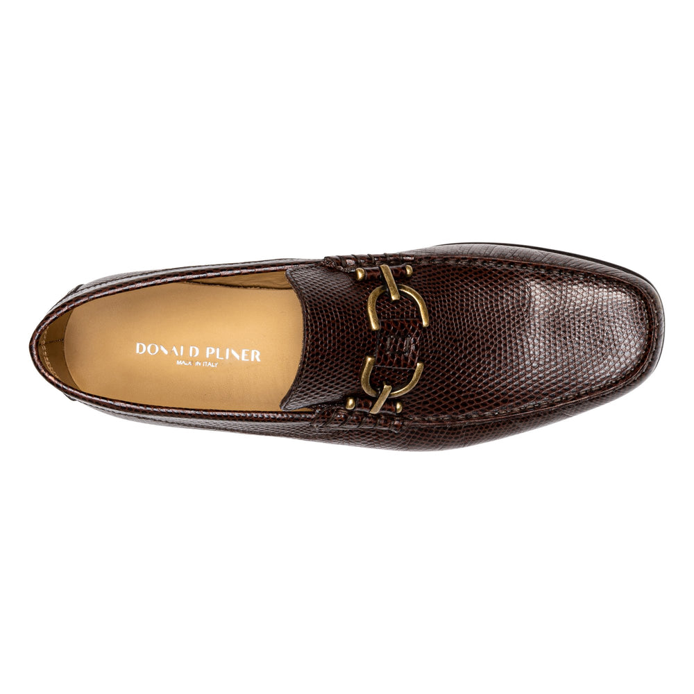 DACIO Dark Brown Lizard Print - Donald Pliner Casual