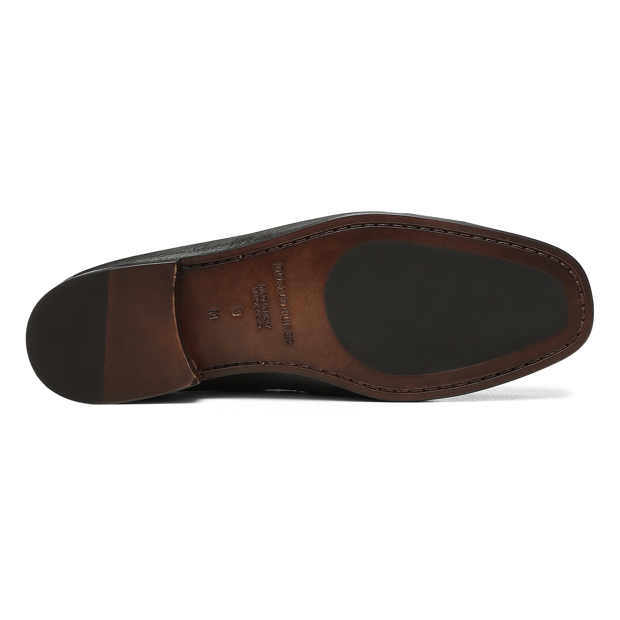 DACIO Black Leather - Donald Pliner Casual
