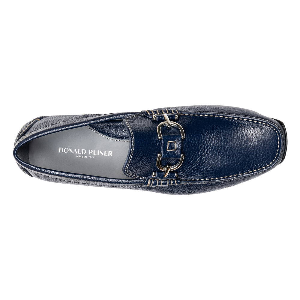 DACIO DRIVER Navy Leather - Donald Pliner Casual