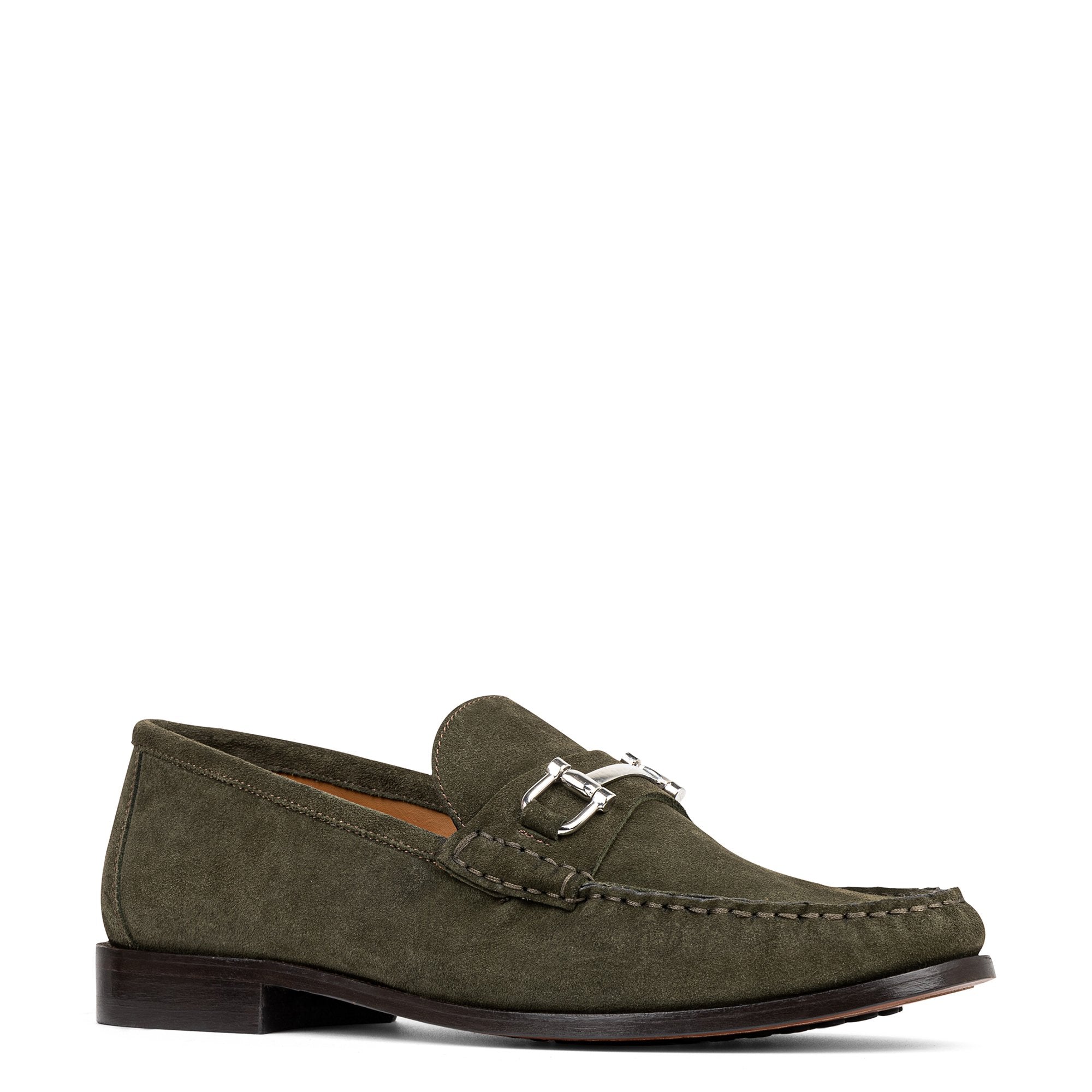 EVANSTON Military Green Suede - Donald Pliner Casual