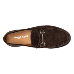 EVANSTON Chocolate Brown Suede - Donald Pliner Casual