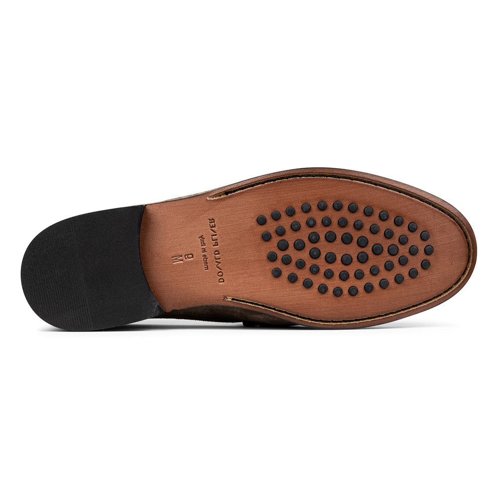 EVANSTON Dark Taupe Suede - Donald Pliner Casual