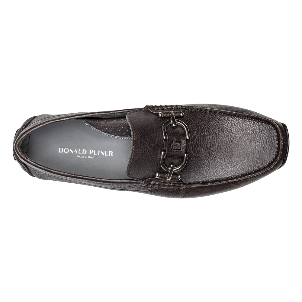 DACIO DRIVER Grey Leather - Donald Pliner Casual