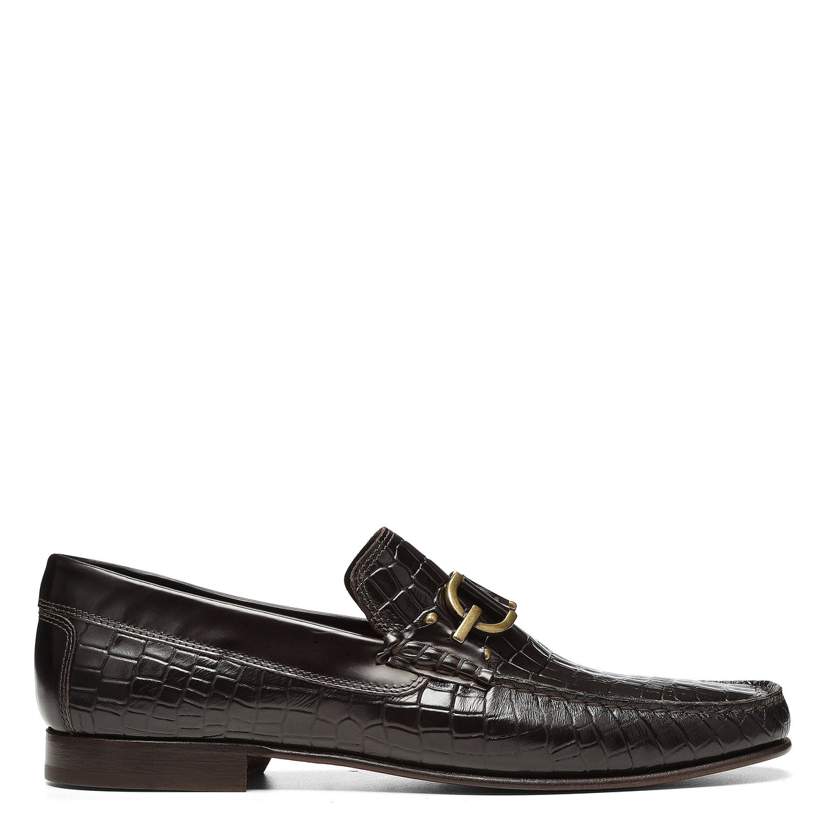 DACIO Dark Brown Croco - Donald Pliner Casual