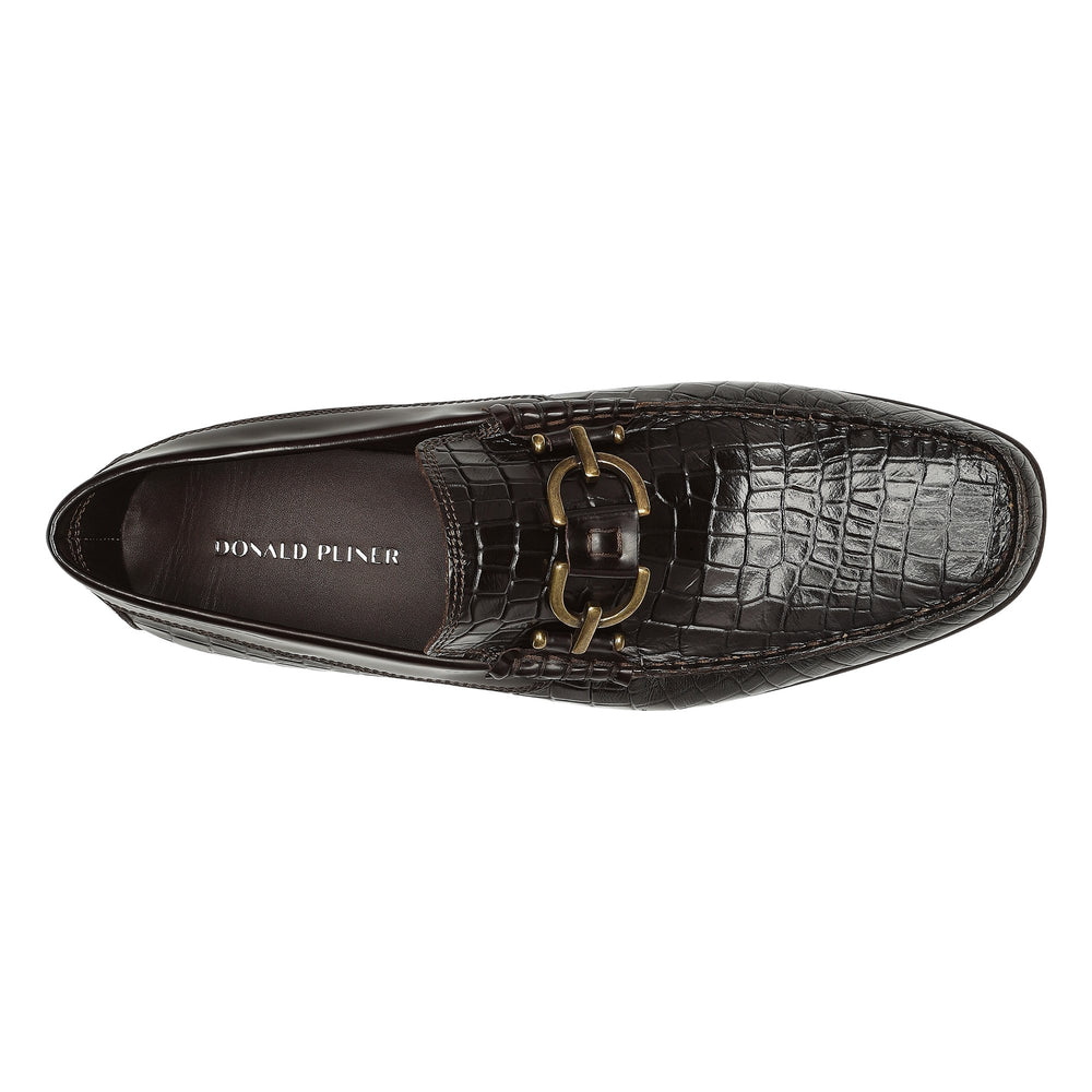 DACIO Dark Brown Croco - Donald Pliner Casual